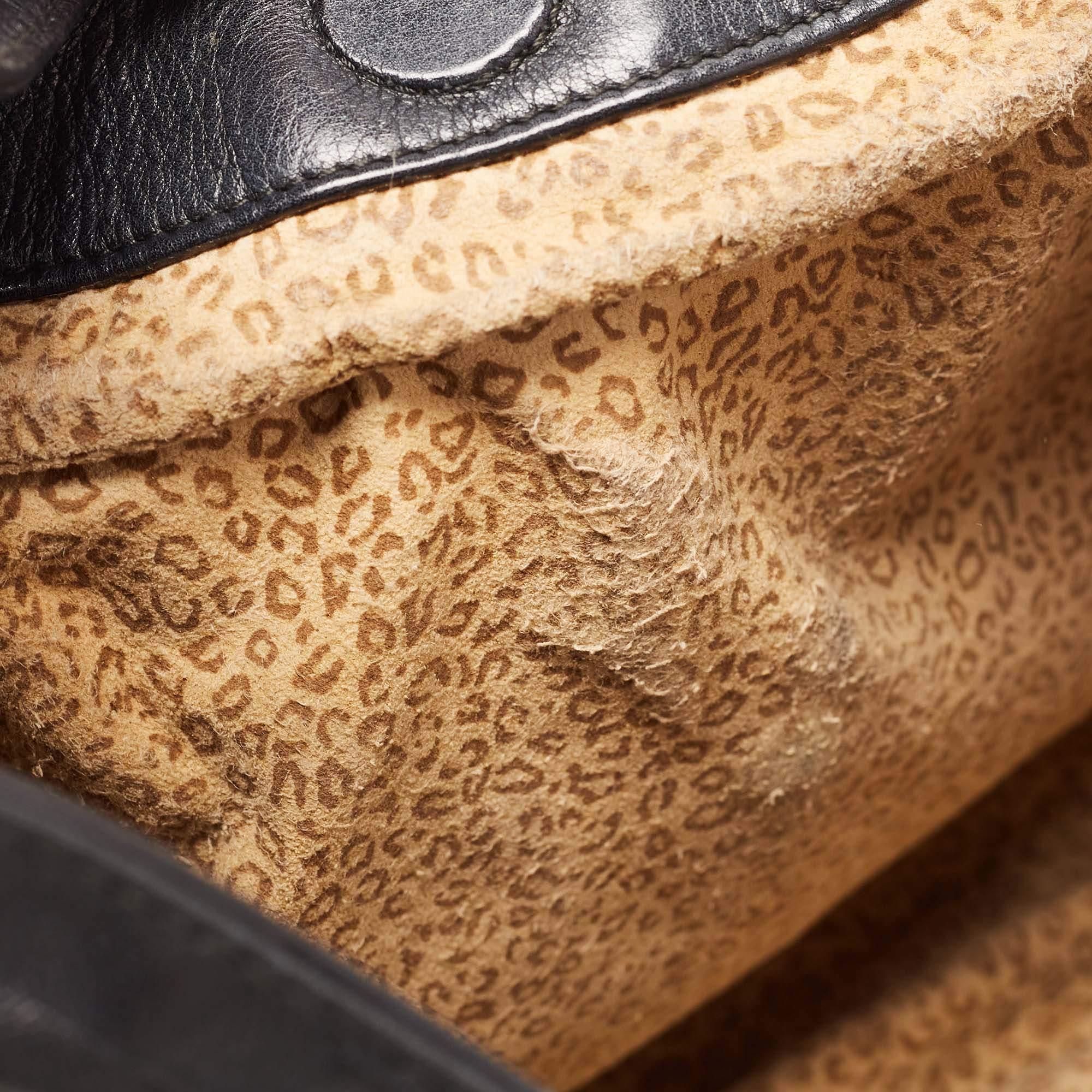 Cartier Black Leather Medium Panthere de Cartier Bag 2