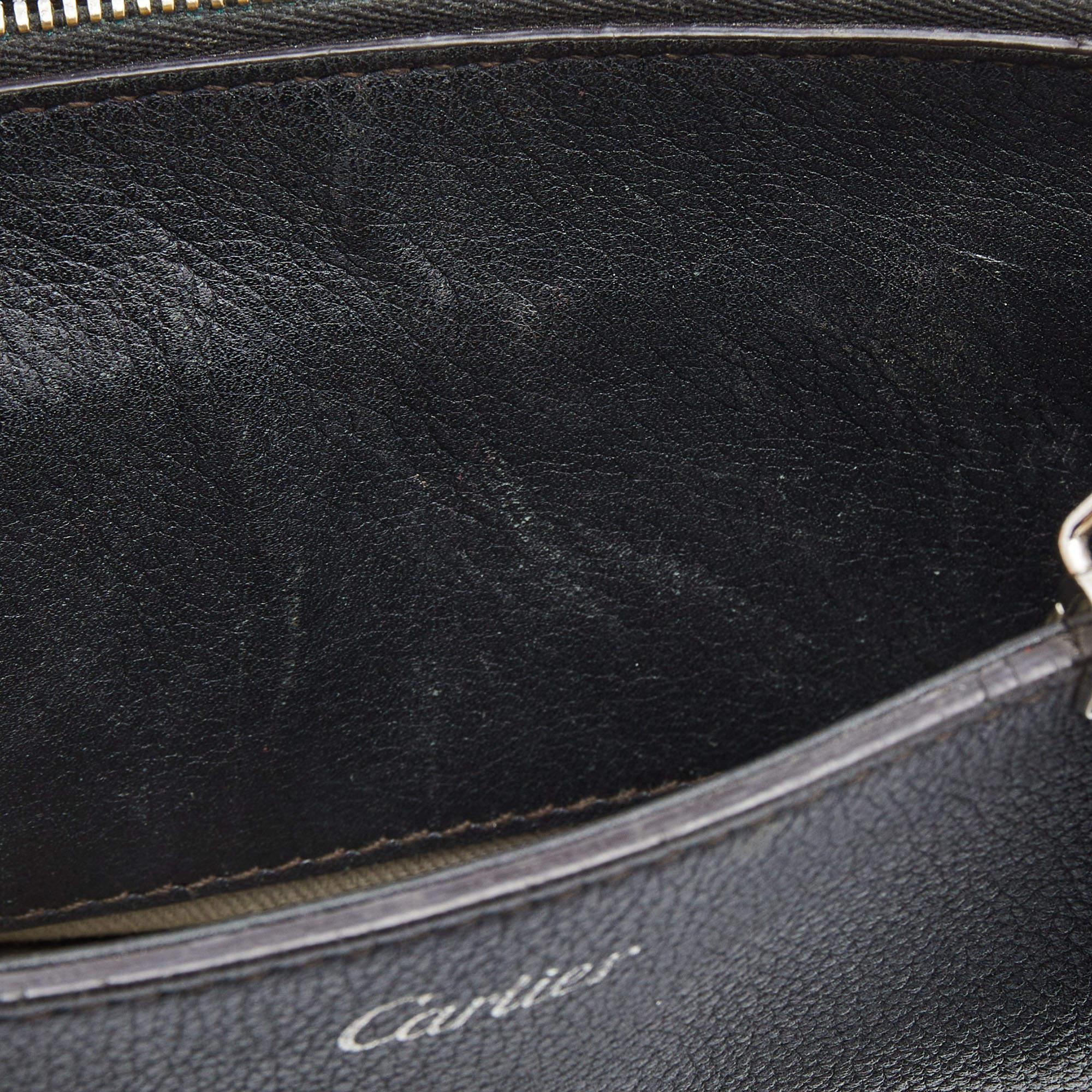 Cartier Black Leather Mini C de Cartier Satchel 10