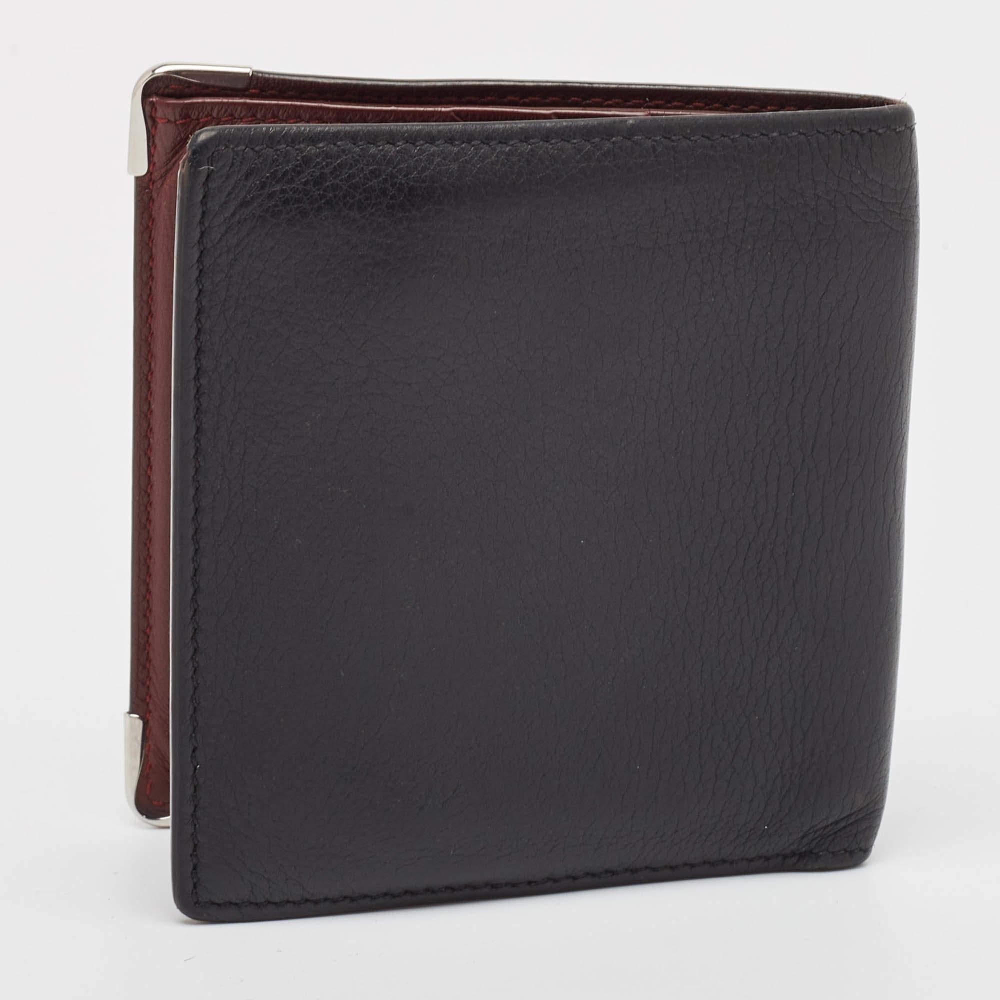 Cartier Black Leather Must de Cartier Bifold Wallet 1