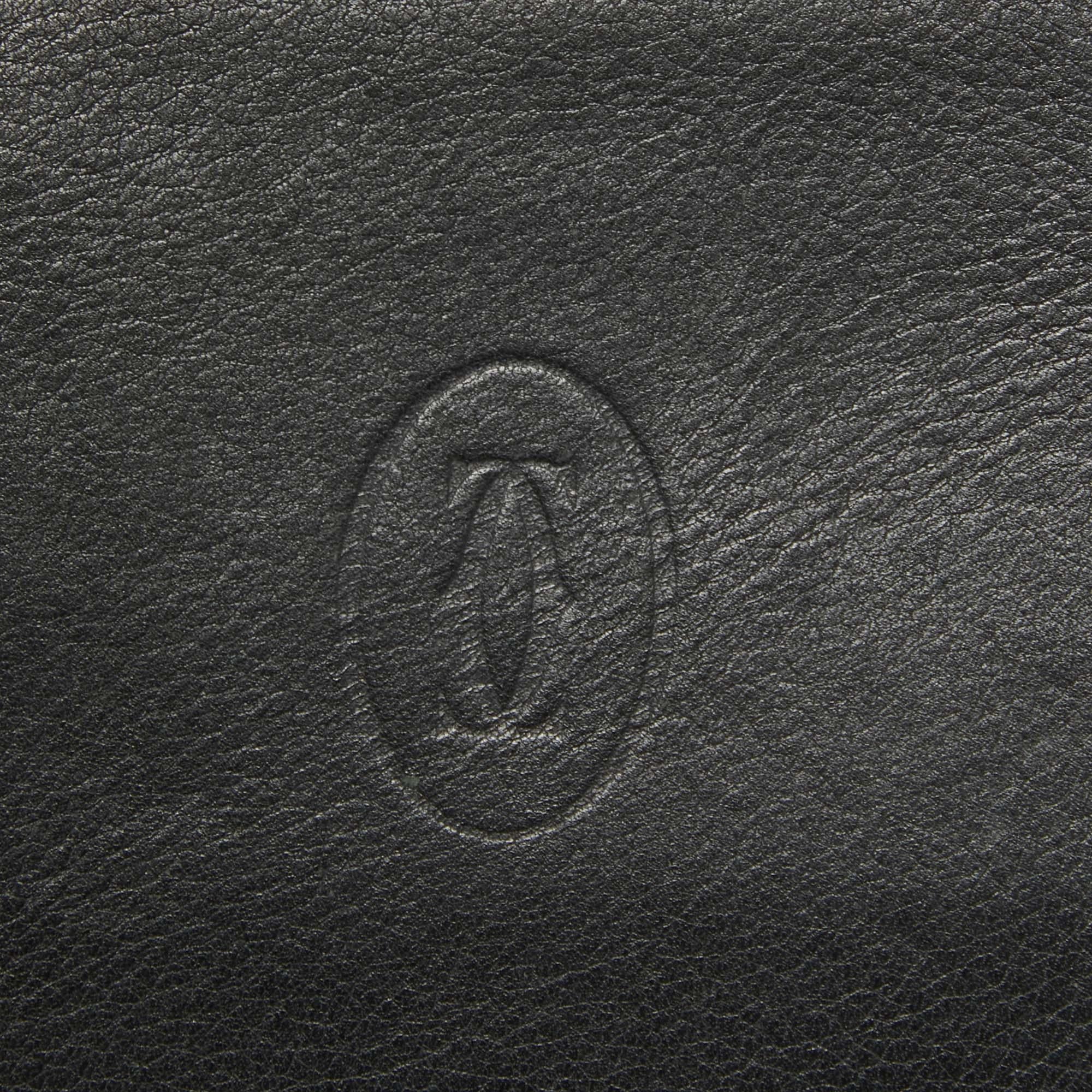 Cartier Black Leather Must De Cartier Bifold Wallet 1