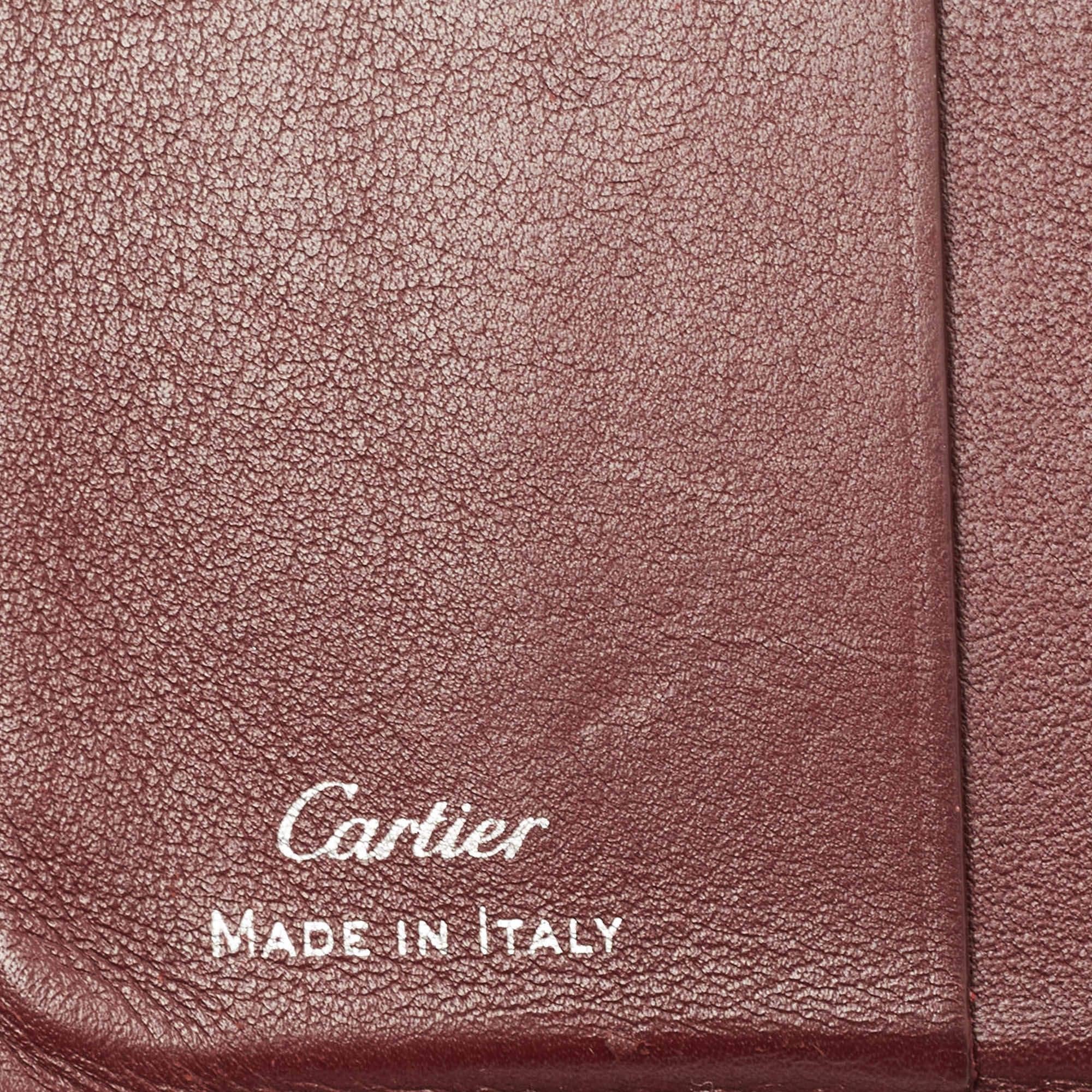 Cartier Black Leather Must de Cartier Bifold Wallet 4