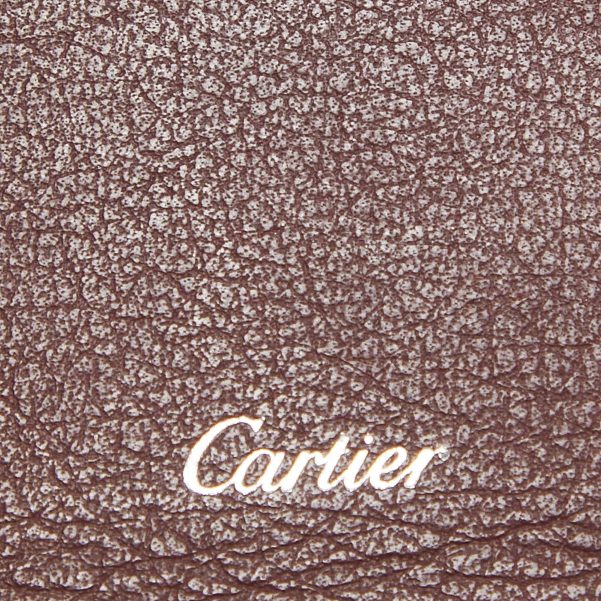 Cartier Black Leather Must De Cartier Bifold Wallet 4