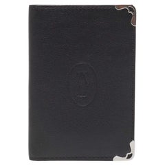 Cartier Black Leather Must De Cartier Card Holder