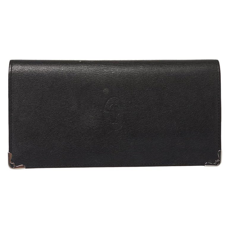 Cartier Black Leather Must De Cartier Zipped International Wallet at ...