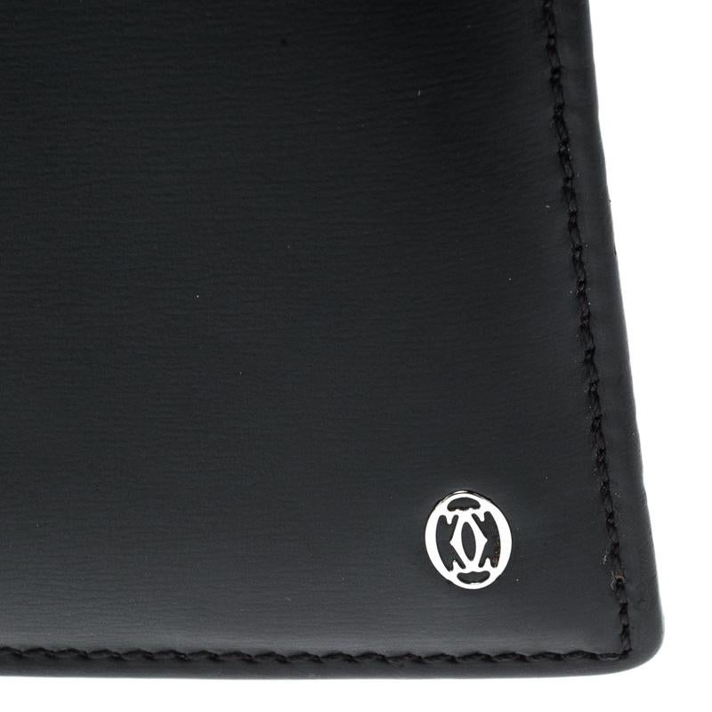 Cartier Black Leather Pasha De Bifold Wallet 3