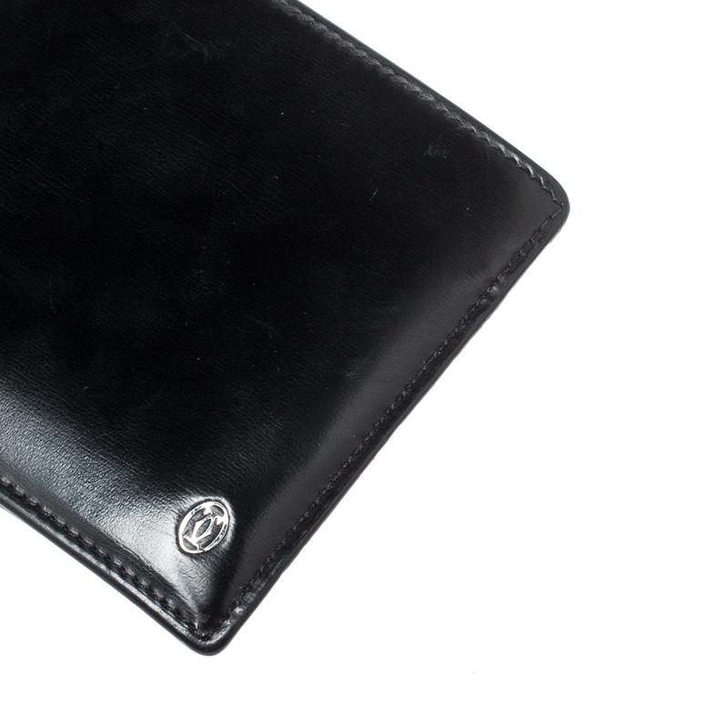 Cartier Black Leather Pasha De Bifold Wallet 1