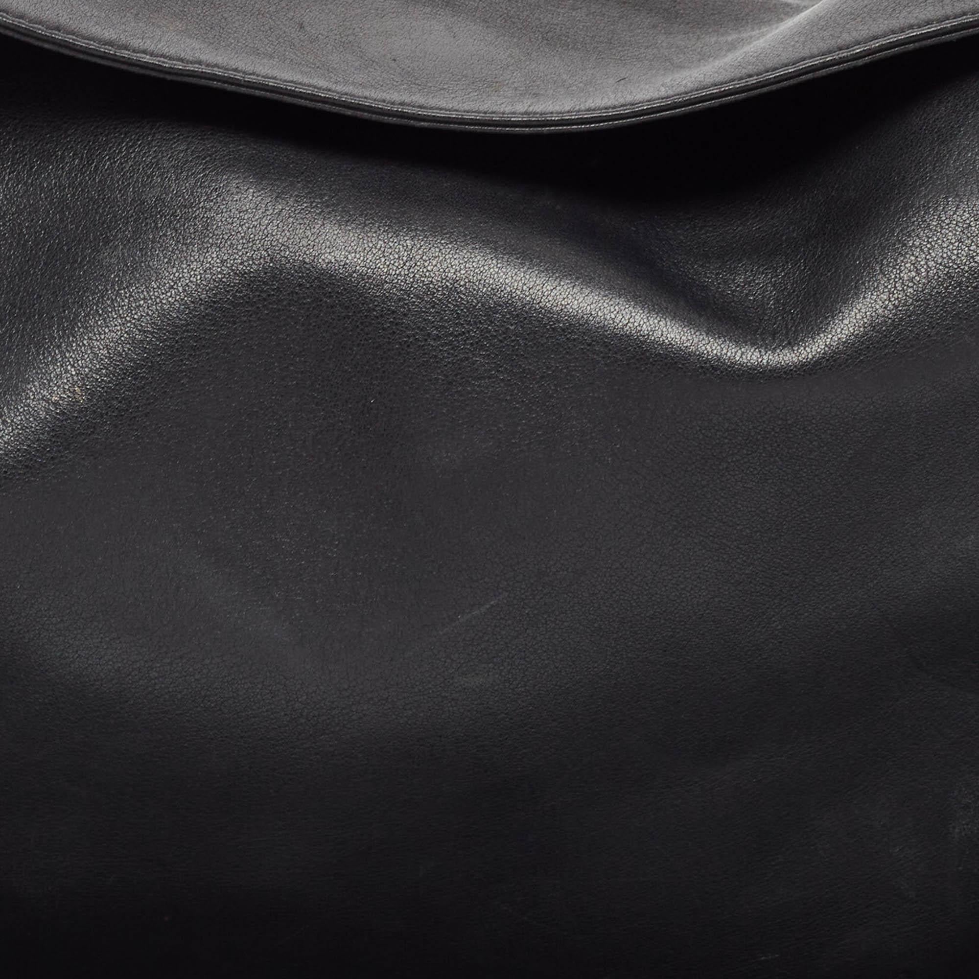 Cartier Black Leather Shoulder Bag 1