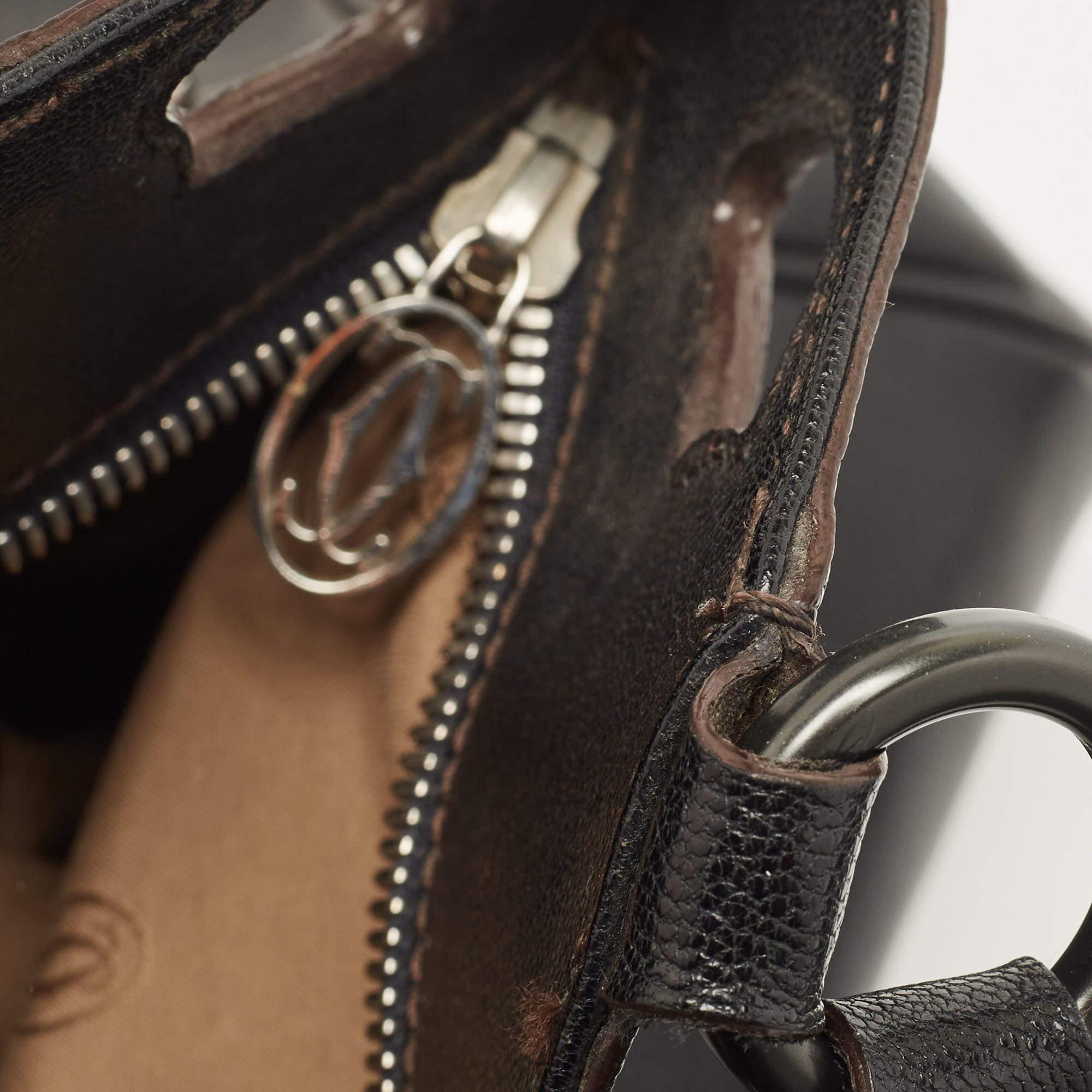 Cartier Black Leather Small Marcello De Cartier Bag 9