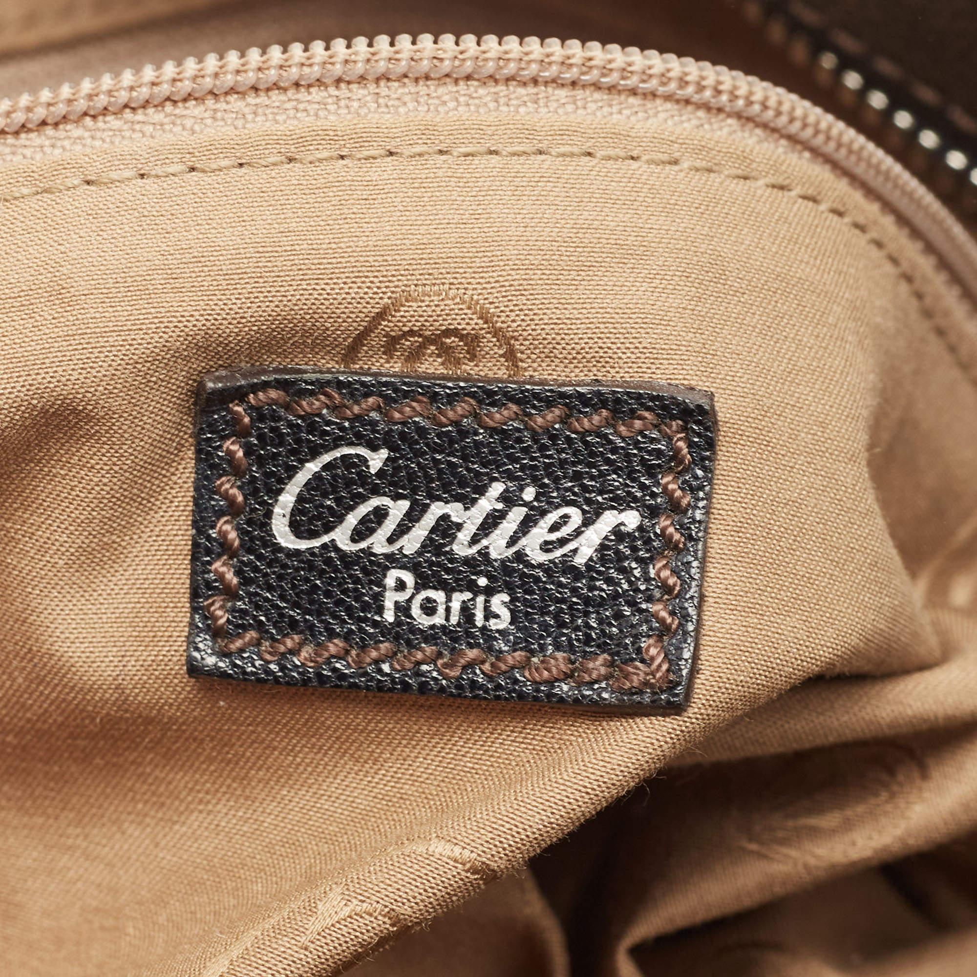 Cartier Black Leather Small Marcello De Cartier Bag 11