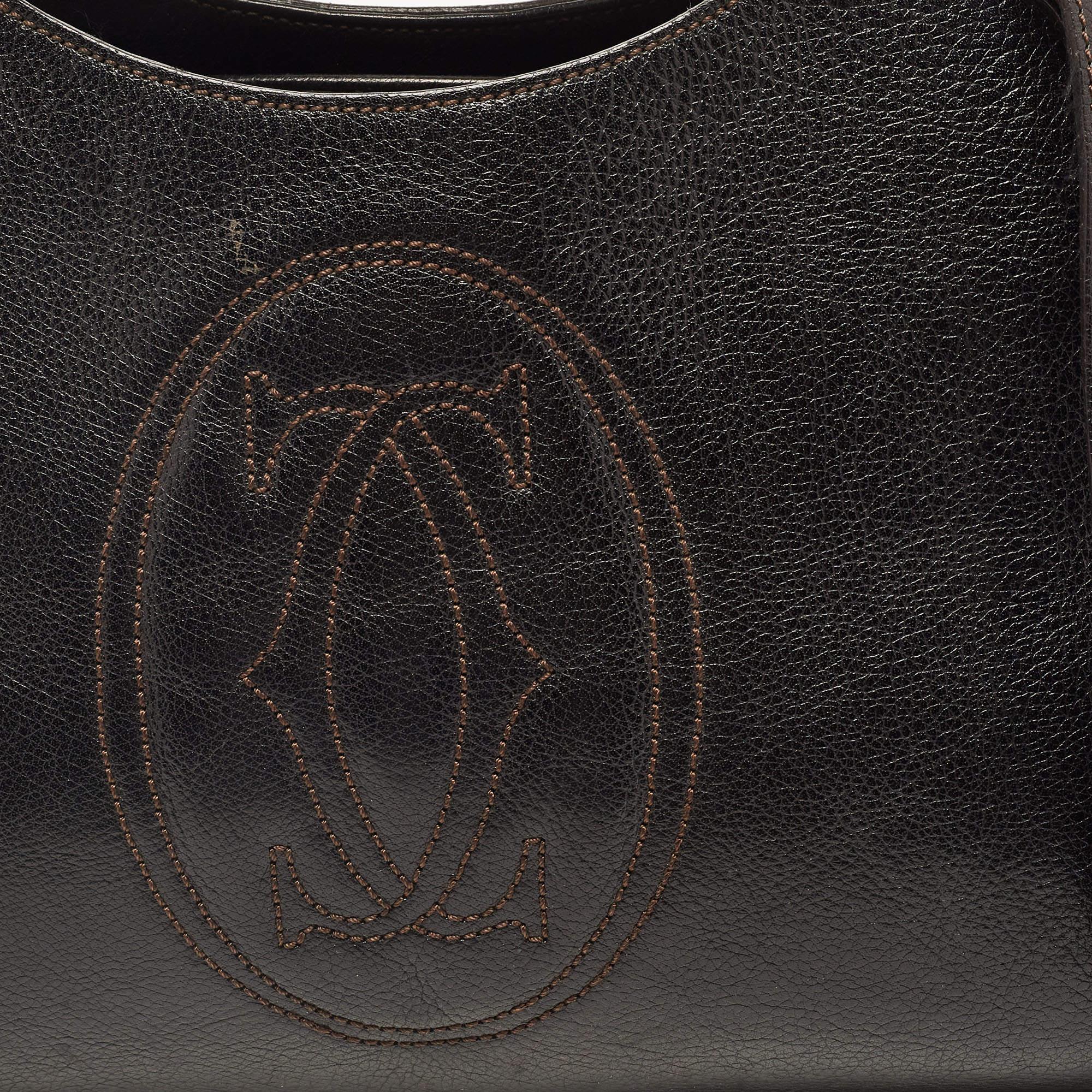 Cartier Black Leather Small Marcello de Cartier Bag 3
