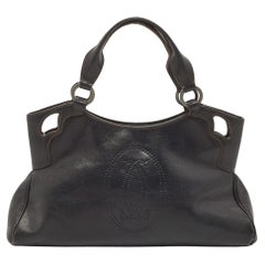 Cartier Marcello De Cartier Kleine Tasche aus schwarzem Leder