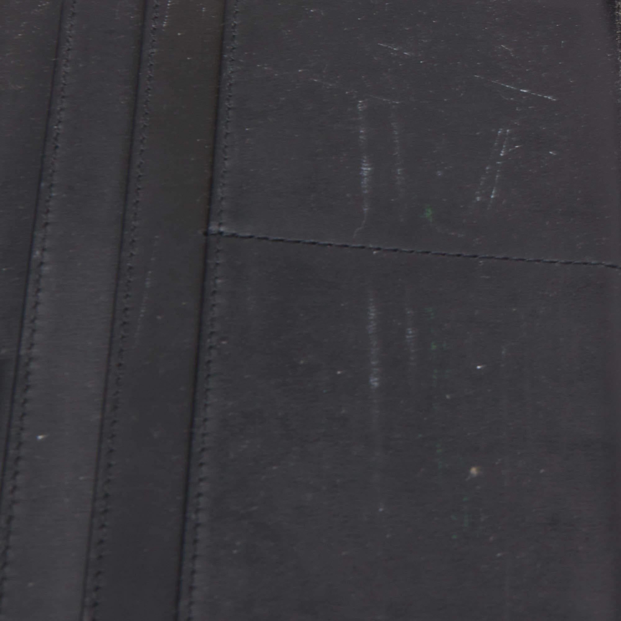 Cartier Black Leather Zip Around Organizer Clutch 2