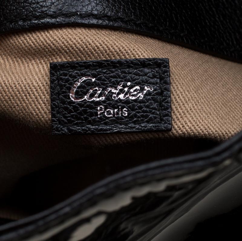 Women's Cartier Black Patent Leather Marcello de Cartier Bag