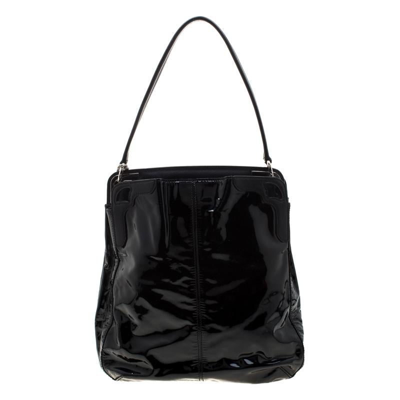 Cartier Black Patent Leather Marcello de Cartier Bag 4