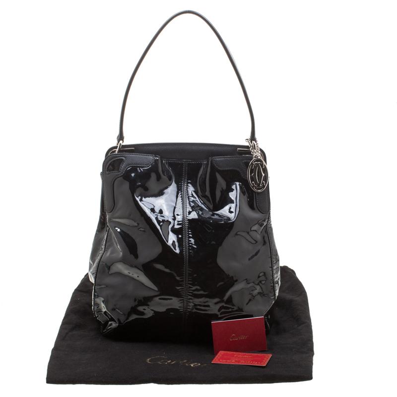 Cartier Black Patent Leather Marcello de Cartier Bag 5