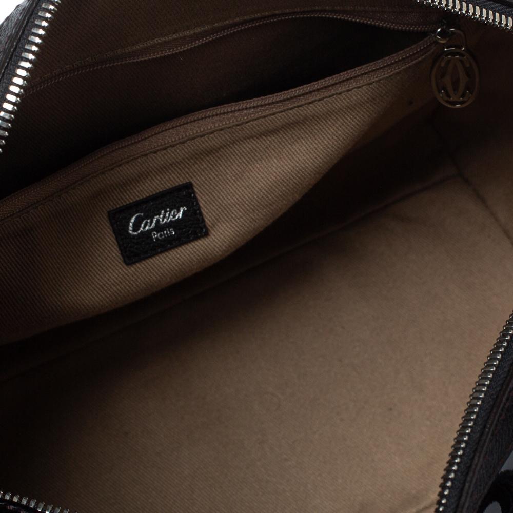 Cartier Black Patent Leather Marcello de Cartier Bowler Bag 3