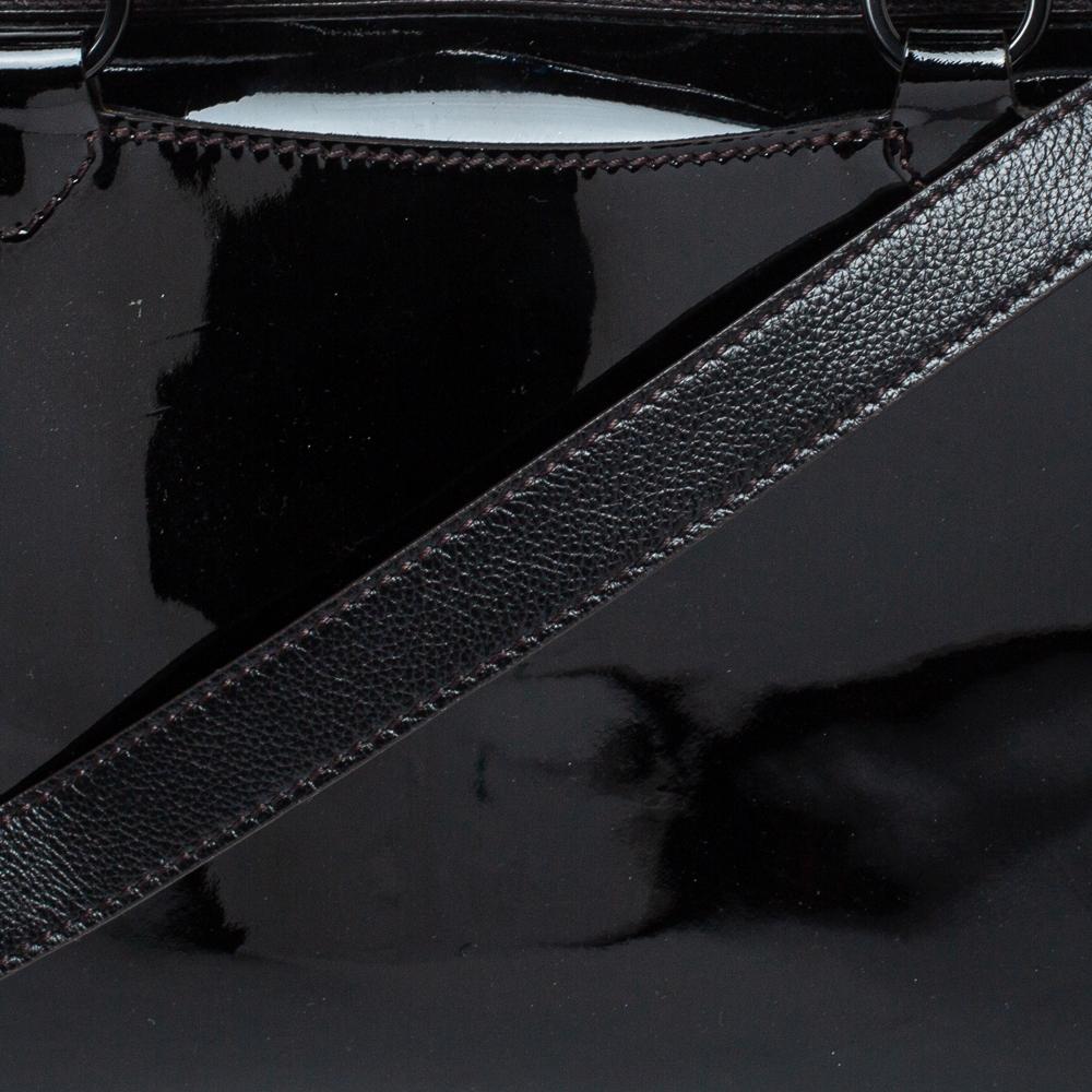Cartier Black Patent Leather Marcello de Cartier Bowler Bag 5