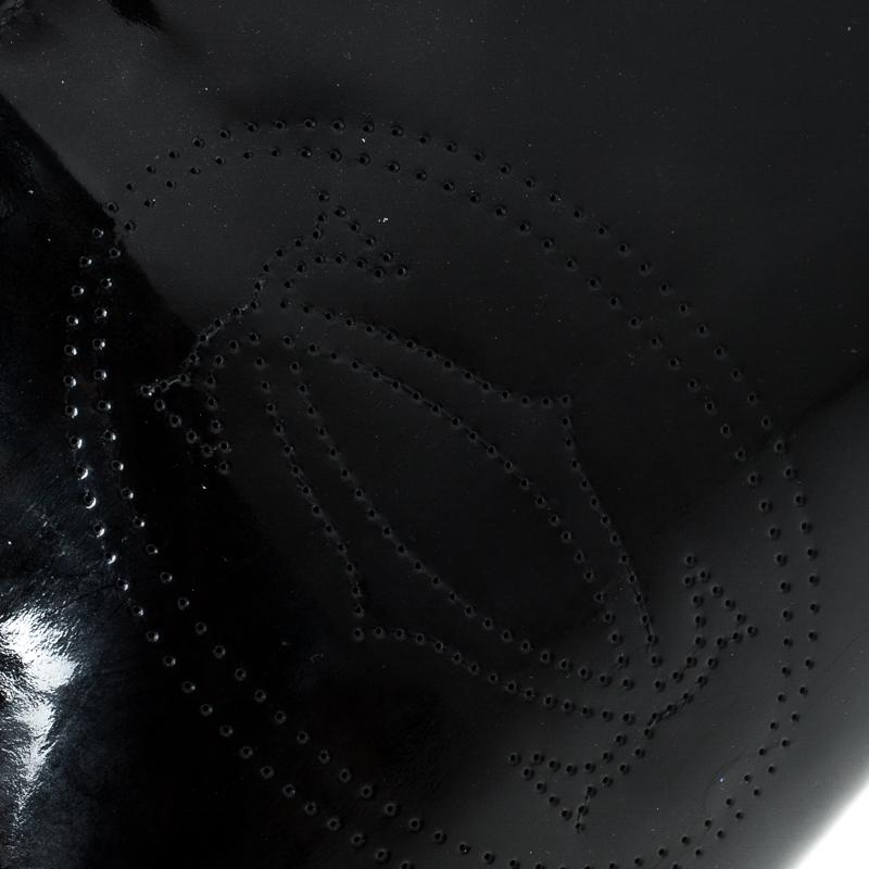 Cartier Schwarzes Lackleder Kleine Marcello De Cartier Tasche 4