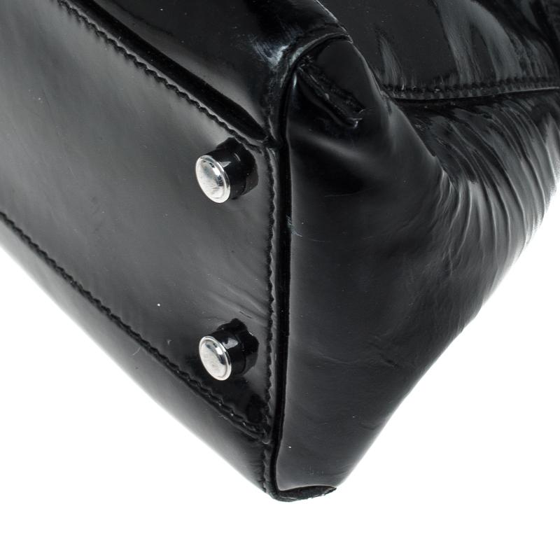 Cartier Schwarzes Lackleder Kleine Marcello De Cartier Tasche 5