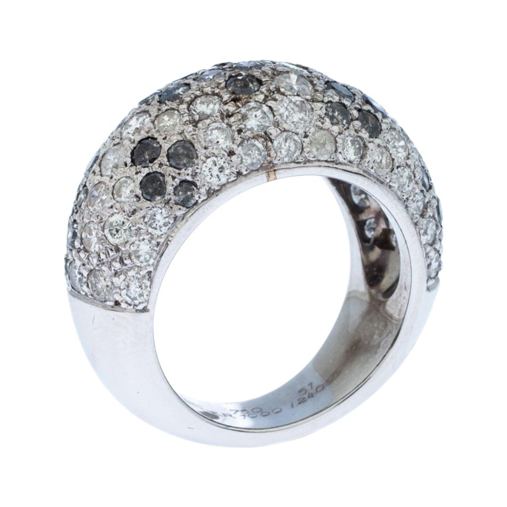 cartier black diamond ring