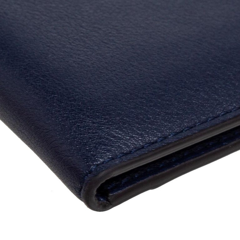 Hermès Vintage - Bearn Leather Card Holder - Blue - Leather Card