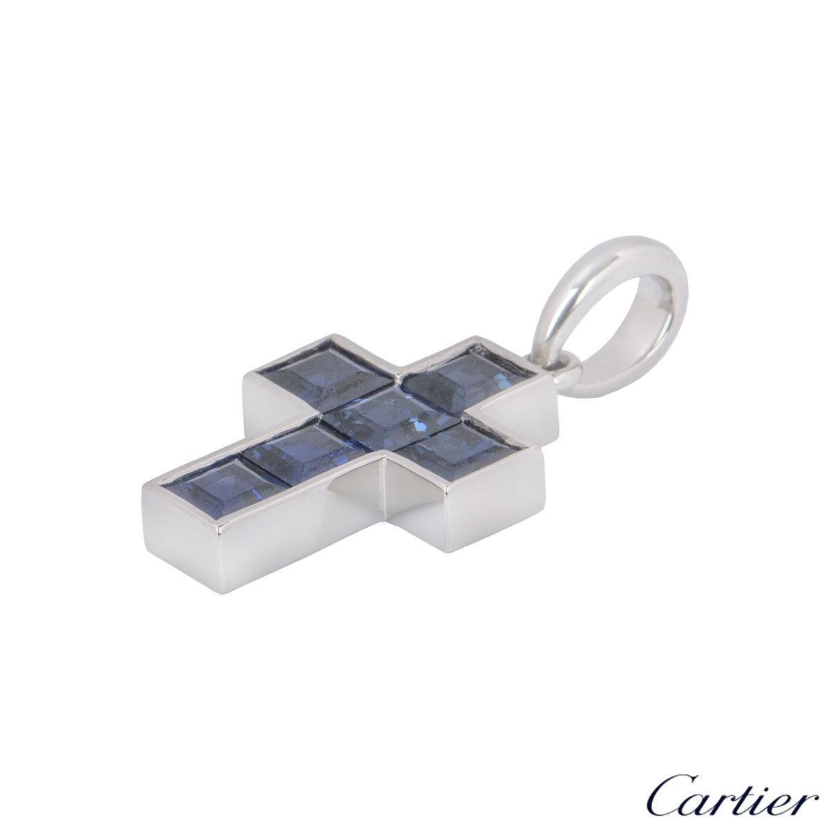 cartier blue sapphire necklace