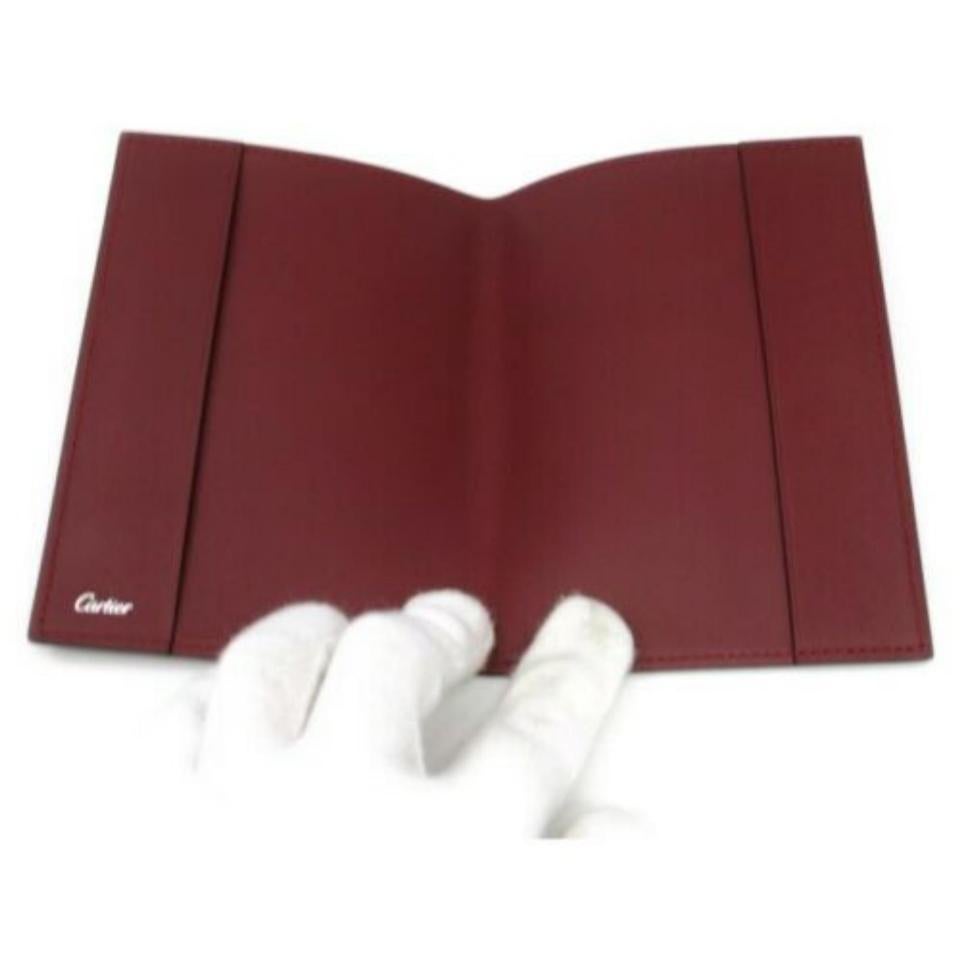 Cartier Bordeaux Diary Cover Leather Agenda 872916 For Sale 2