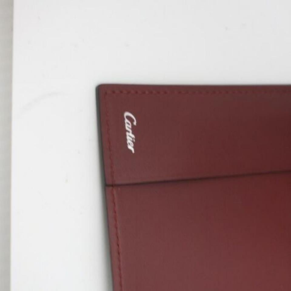 Cartier Bordeaux Diary Cover Leather Agenda 872916 For Sale 3