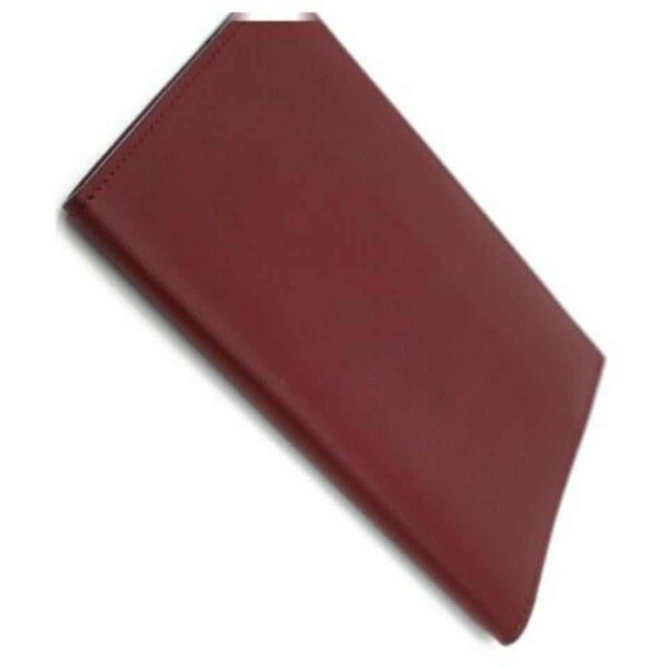Cartier Bordeaux Diary Cover Leather Agenda 872916 For Sale 1