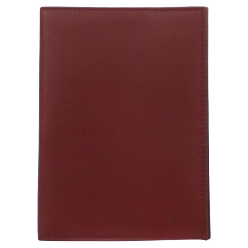 Cartier Bordeaux Diary Cover Leather Agenda 872916 For Sale