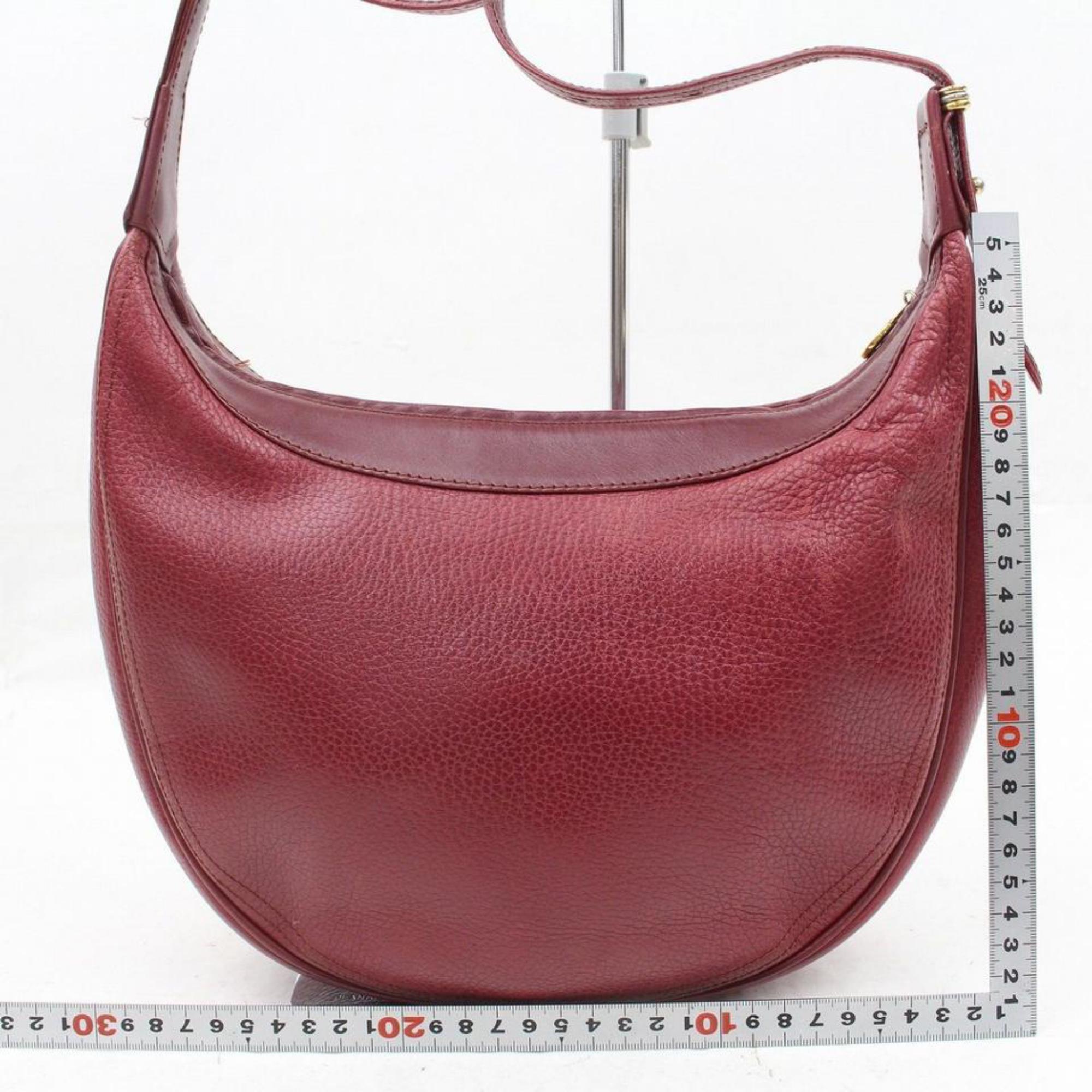 Women's Cartier Bordeaux Hobo 867616 Red Leather Shoulder Bag