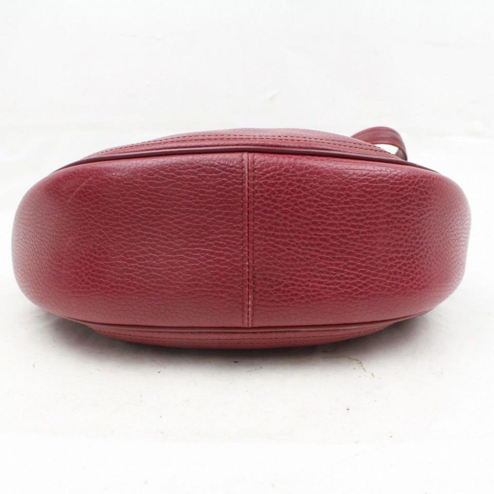 Cartier Bordeaux Hobo 867616 Red Leather Shoulder Bag 3