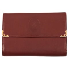 Portafoglio grande in pelle Cartier Bordeaux