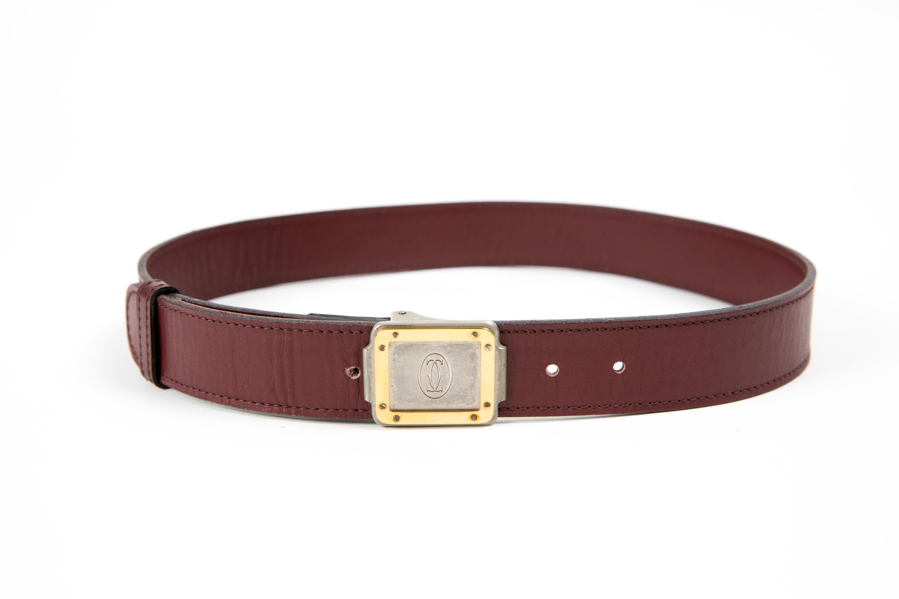 da uomo o donna Cintura in pelle Cartier Bordeaux in vendita