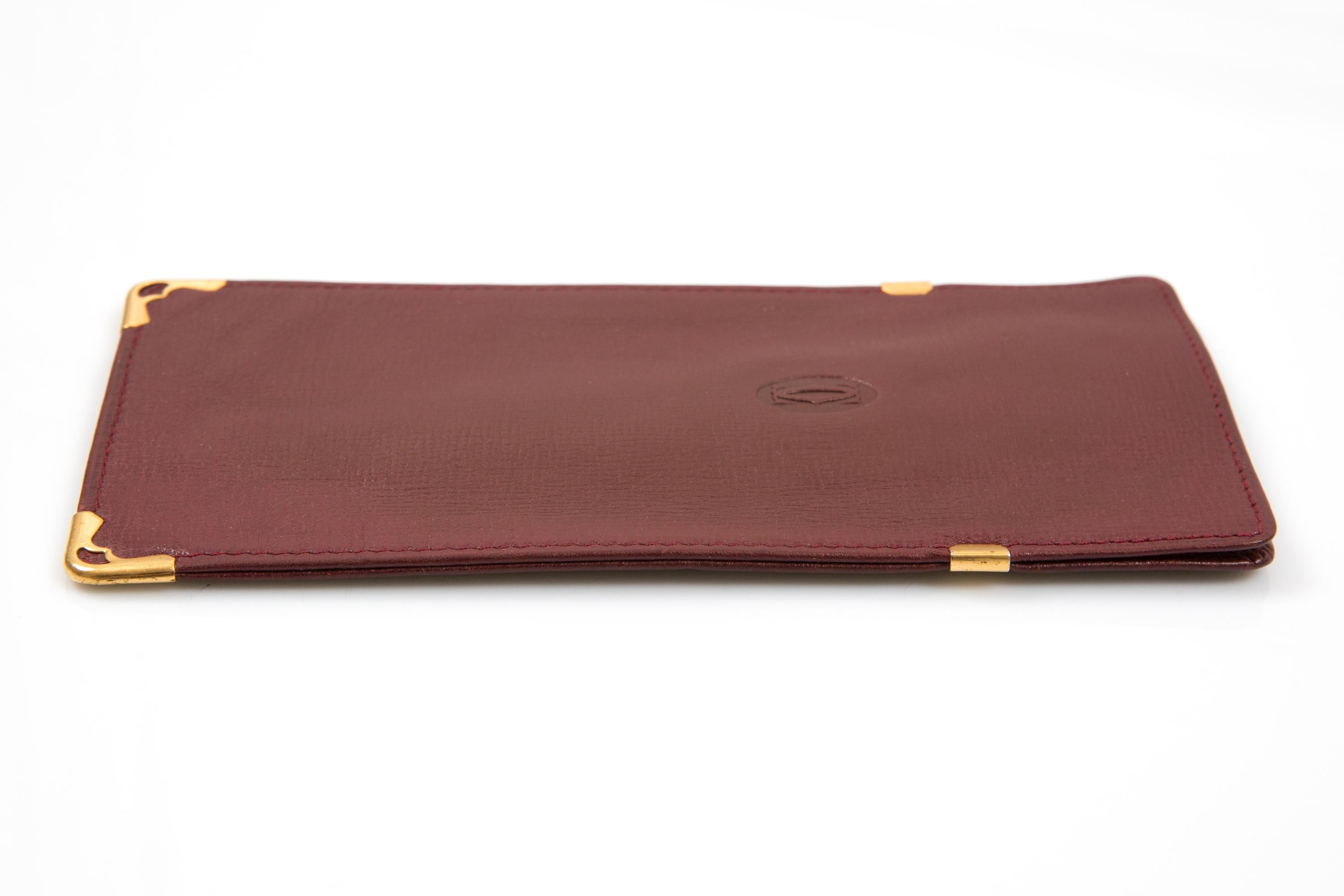 da uomo o donna Cartier Custodia in pelle Bordeaux in vendita