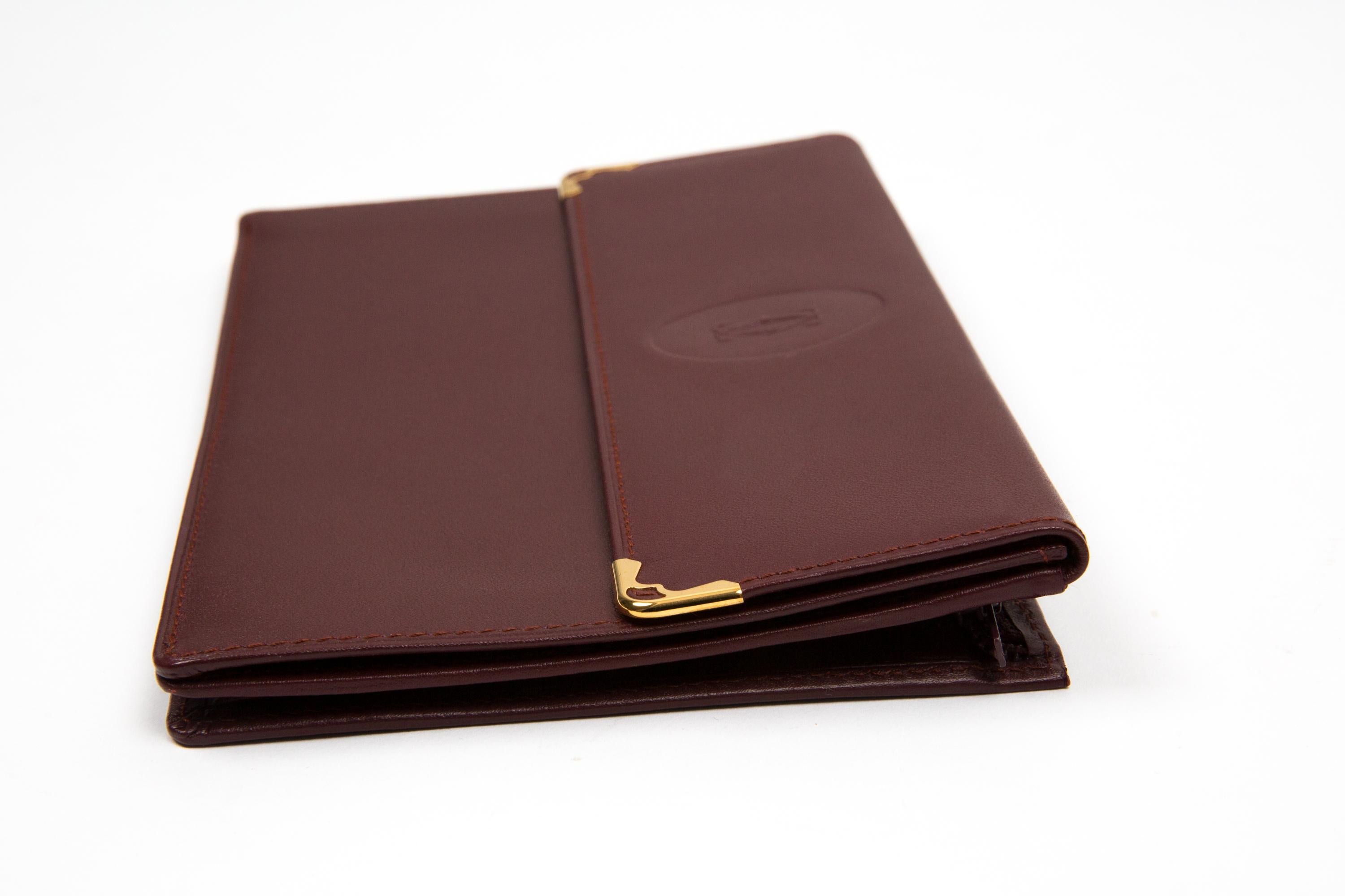 Nero Pochette in pelle Cartier Bordeaux in vendita