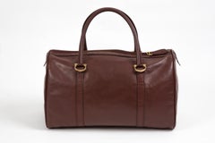 Cartier Bordeaux Leather Large Week End Bag