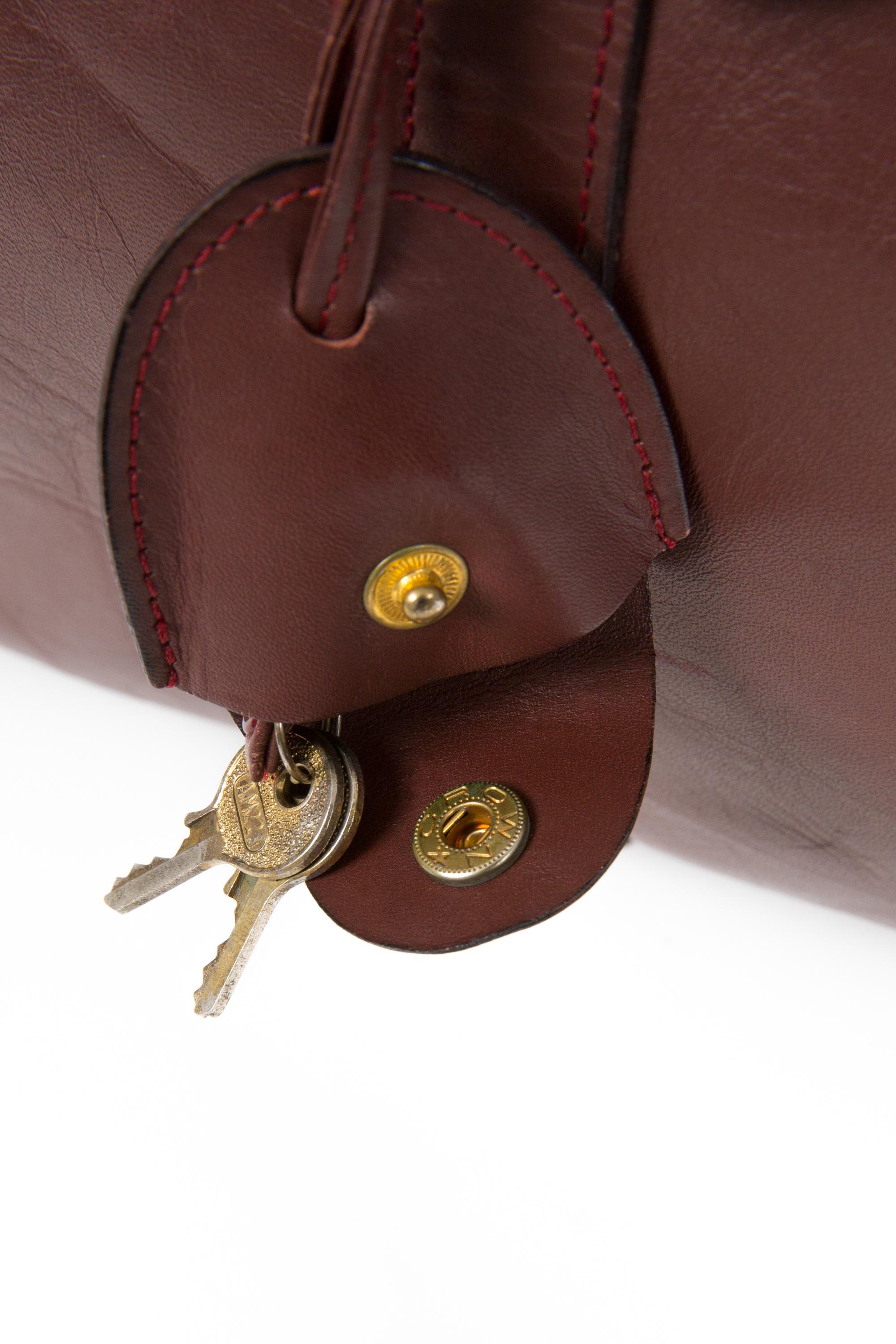 Cartier Bordeaux Leather Large Week End Bag 2
