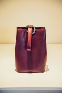 Cartier Bordeaux Leather Panthere Bucket Bag