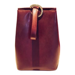 Cartier Bordeaux Leather Panthere Bucket Bag