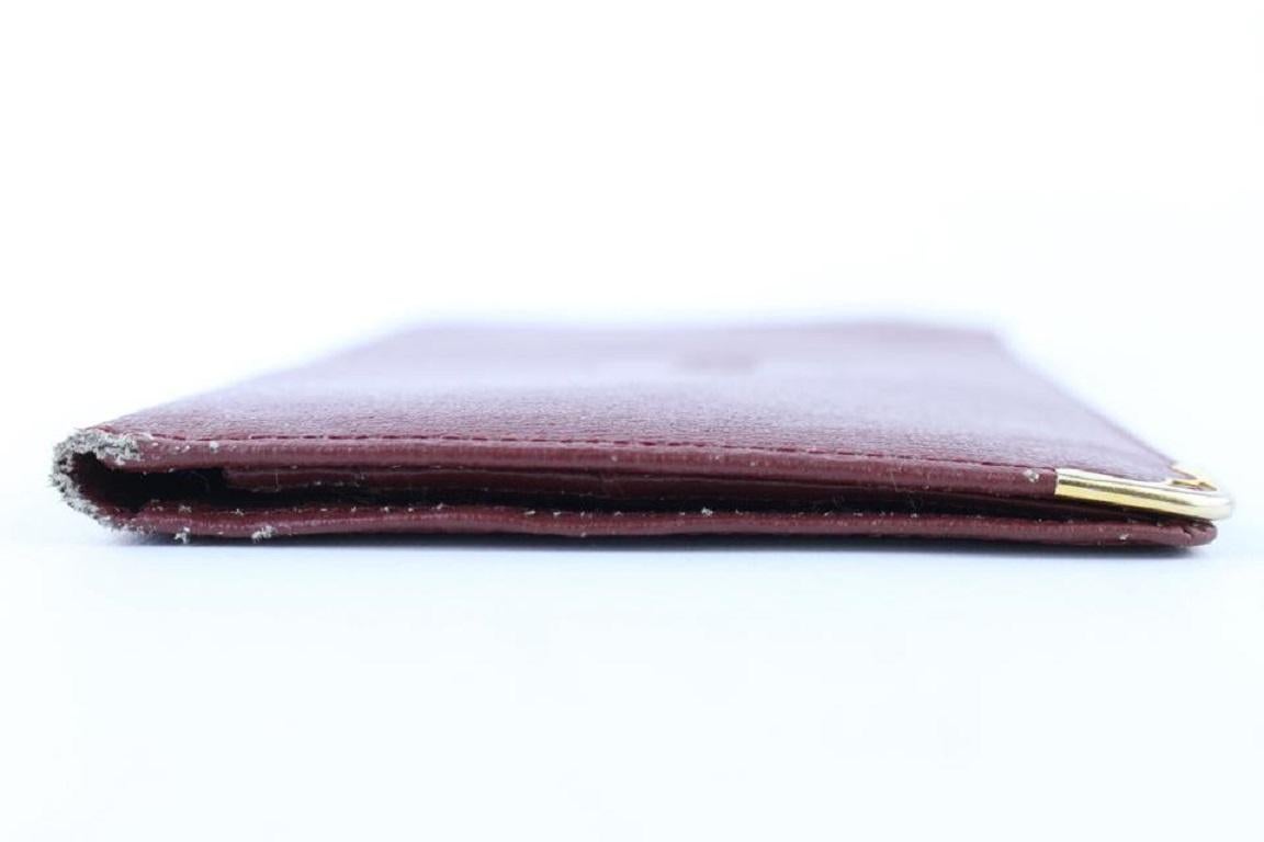 Cartier Bordeaux Long Flap Wallet 10MJ0119 Burgundy 2