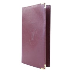 Cartier Bordeaux Langes Portemonnaie mit Klappe 10MJ0119 Burgunder