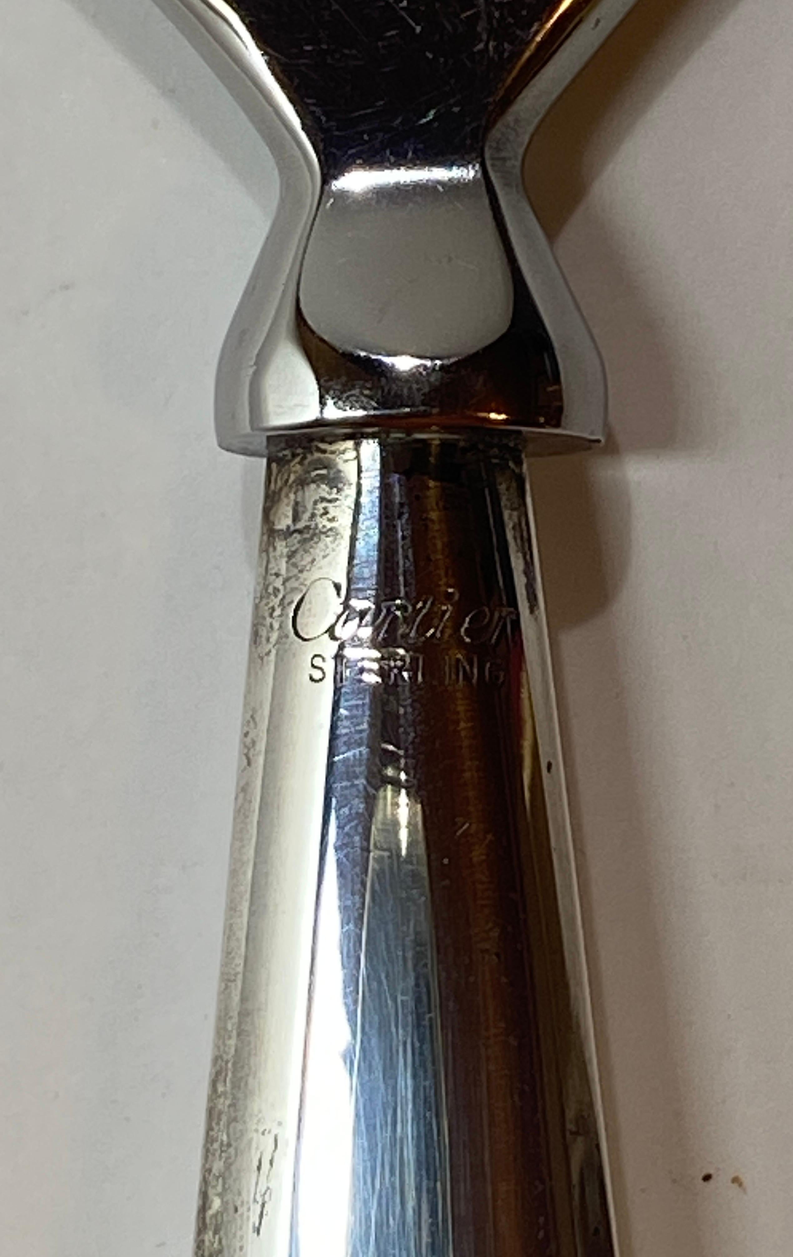 Cartier Boxed Sterling Silver Set of Perrier Bottle Caps and Bottle Opener In Good Condition For Sale In New York, NY