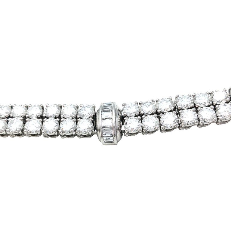 Cartier Bracelet Set with Diamonds on platinum. For Sale 2