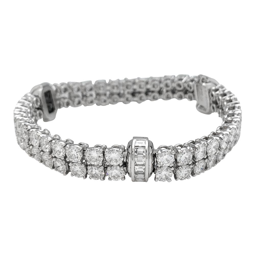 Cartier Bracelet Set with Diamonds on platinum. 1