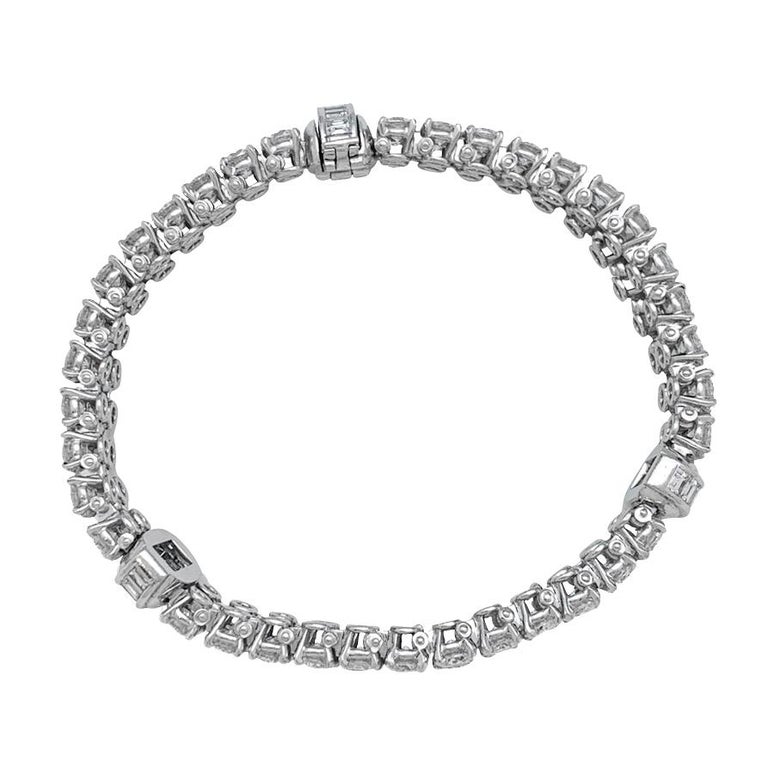 Cartier Bracelet Set with Diamonds on platinum. For Sale 6