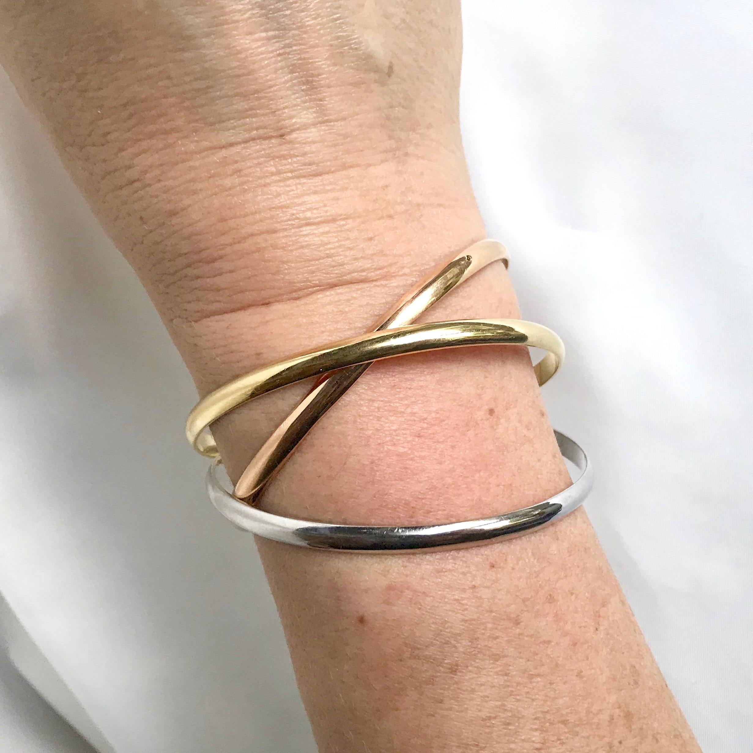 cartier three band bracelet