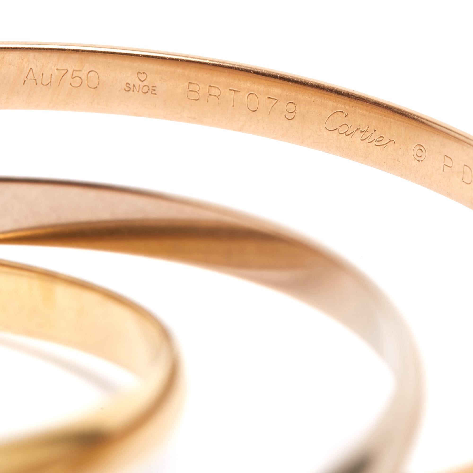 da uomo o donna Cartier Bracciale Trinity modele Classique 3 O 62 Modello classico Trinity in vendita