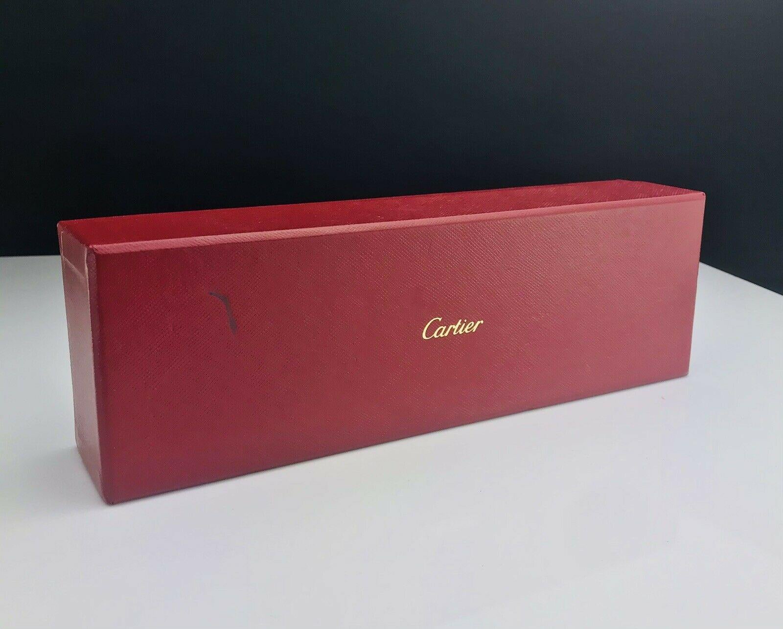 Leather Cartier Bracelet/Watch Presentation Box For Sale