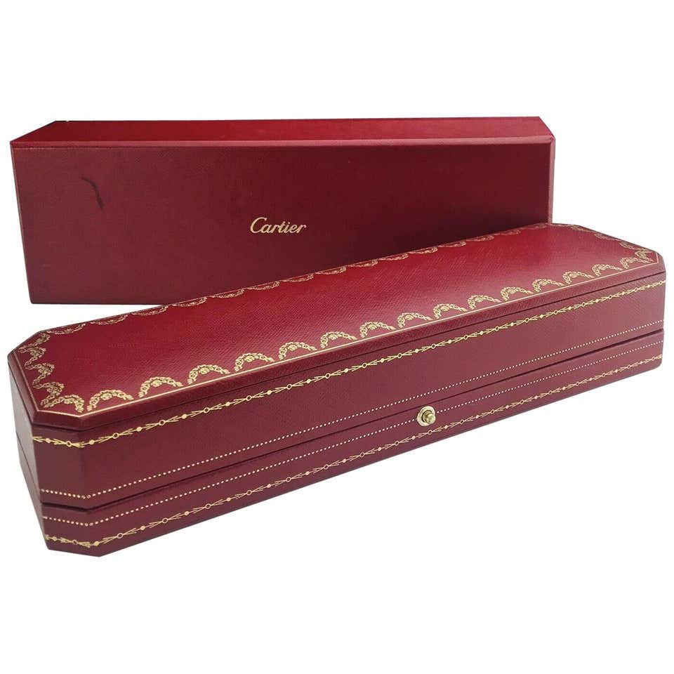 Cartier Box Color Vintage Cartier Jewellery, or Case Box, Made in France, Paris, 1970's ...